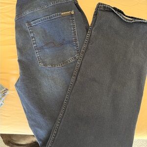 7 For All Mankind Dark Blue Bootcut Jeans